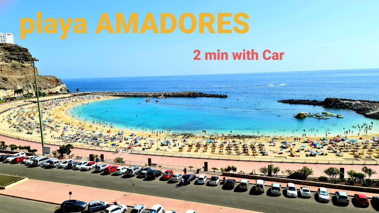 Deluxe 3 Rooms74M2,2Air Condit 2Tv Seaview On Amadores,2 Heatpools, Parking, 600 Mb,Dishwasher,2Lift,,3 Beaches Playa Del Cura  Dış mekan fotoğraf